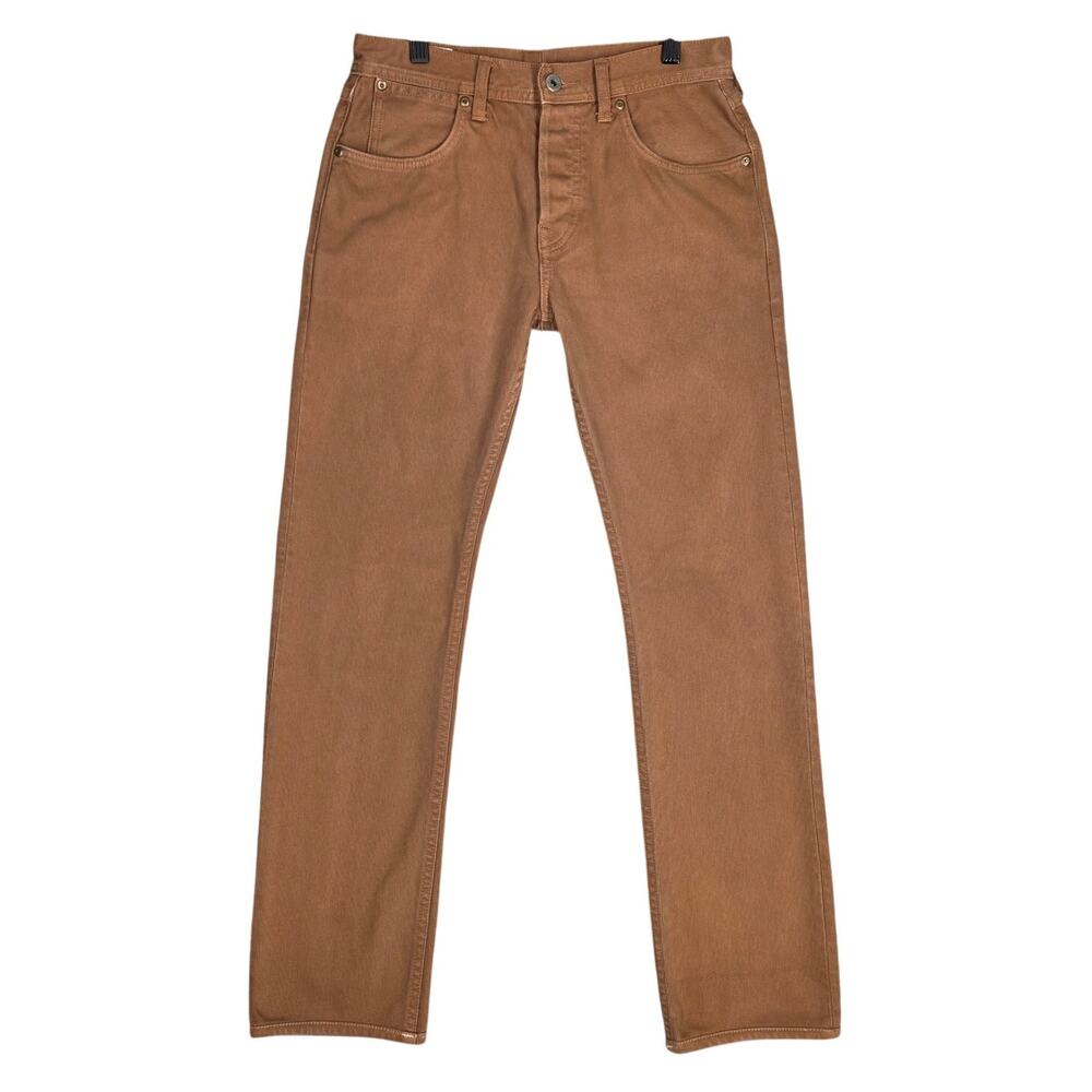 WALLACE & BARNES MEN'S SLIM FIT CANVAS PANTS – BROWN – 100% COTTON –  WORKWEAR